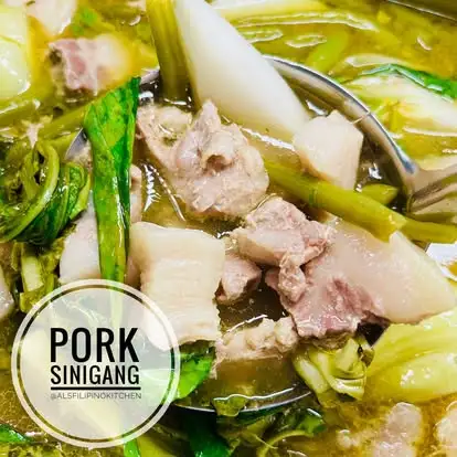 Pork Sinigang - Tamarind soup with pork ribs and vegetables at Al's Kitchen in Saskatoon